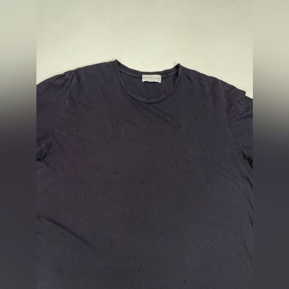 Drifter Distressed T-shirt Men Medium Navy Blue Short Sleeve - Picture 2 of 6
